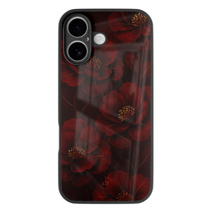 Leuke Telefoonhoesjes iPhone 16 hoesje glas - Rozen
