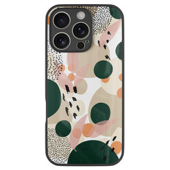 Leuke Telefoonhoesjes iPhone 16 Pro hoesje glas - Abstract painted
