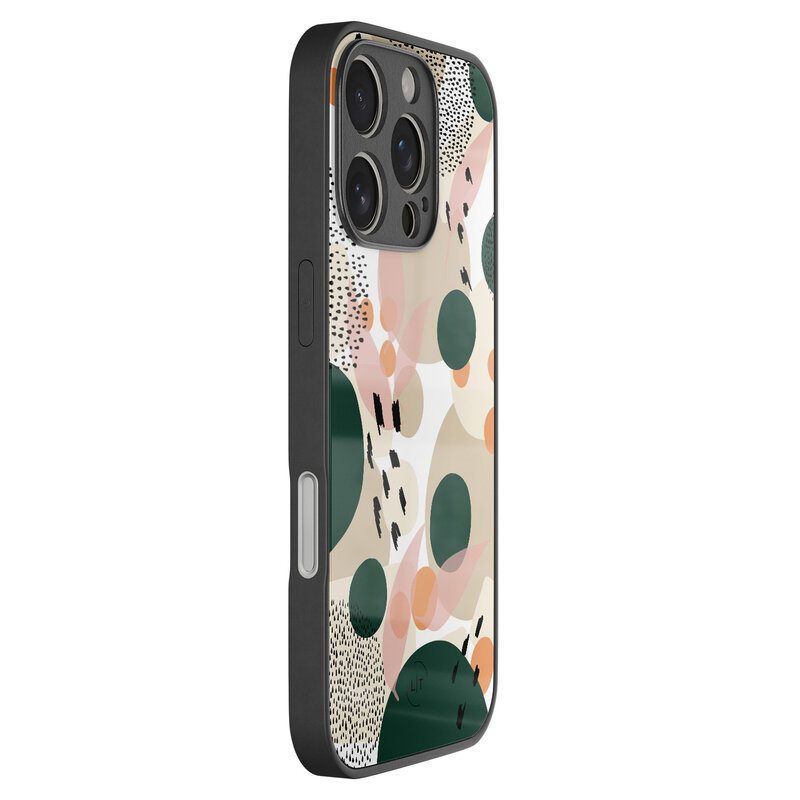 Leuke Telefoonhoesjes iPhone 16 Pro hoesje glas - Abstract painted