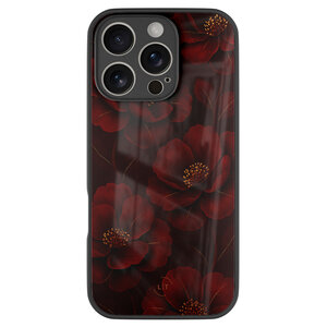 Leuke Telefoonhoesjes iPhone 16 Pro hoesje glas - Rozen
