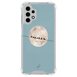 Leuke Telefoonhoesjes Samsung Galaxy A13 4G shockproof case - Moon birds
