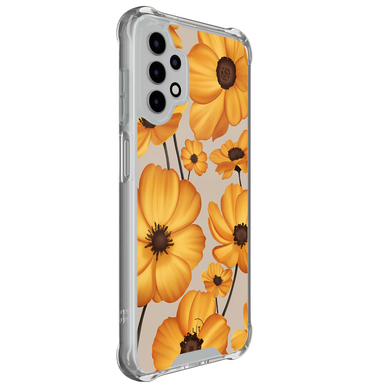 Leuke Telefoonhoesjes Samsung Galaxy A13 4G shockproof case - Golden bloom