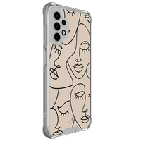 Leuke Telefoonhoesjes Samsung Galaxy A13 4G shockproof case - Abstract faces