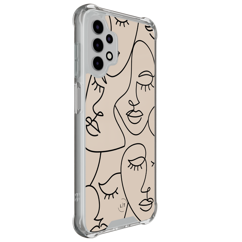 Leuke Telefoonhoesjes Samsung Galaxy A13 4G shockproof case - Abstract faces