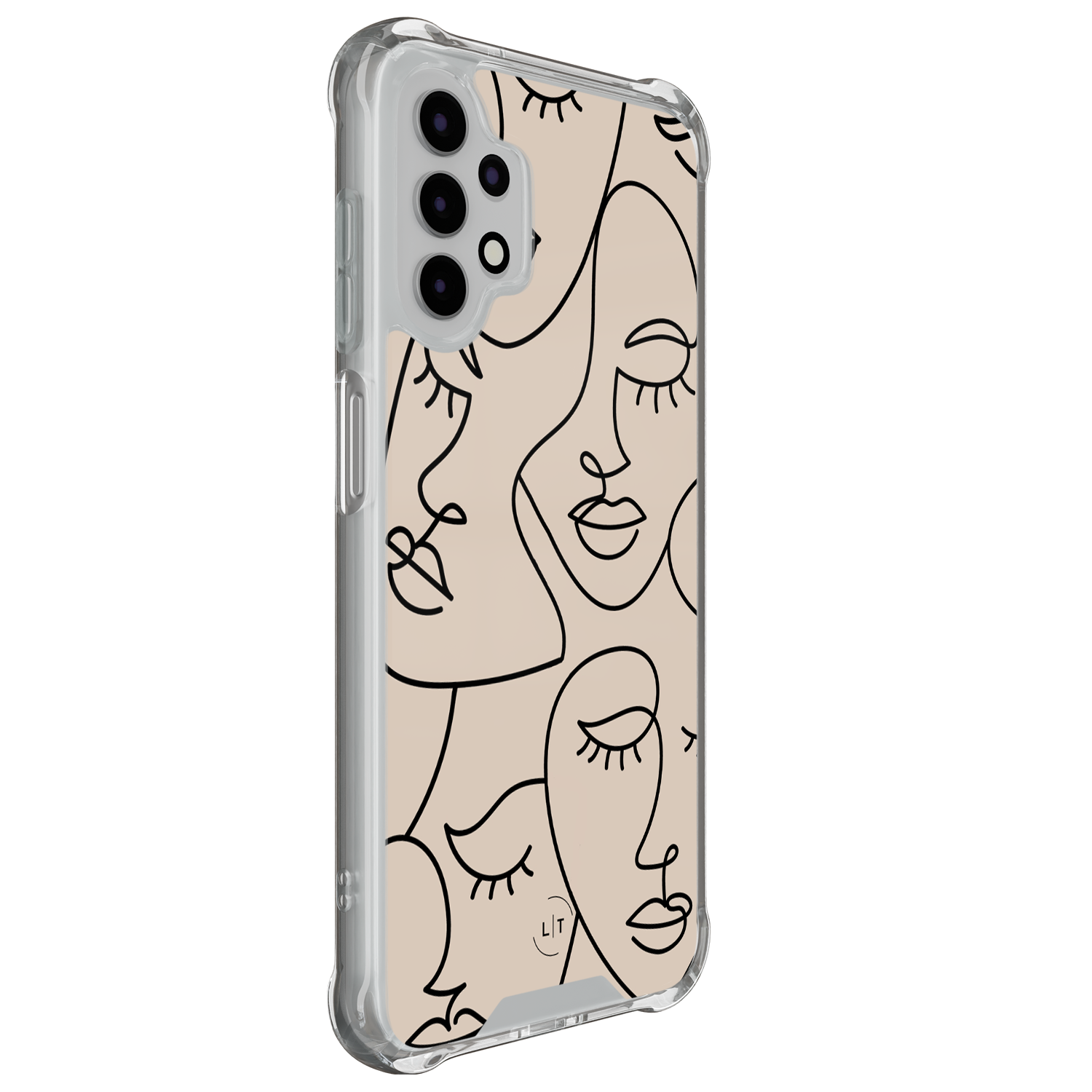 Leuke Telefoonhoesjes Samsung Galaxy A13 4G shockproof case - Abstract faces