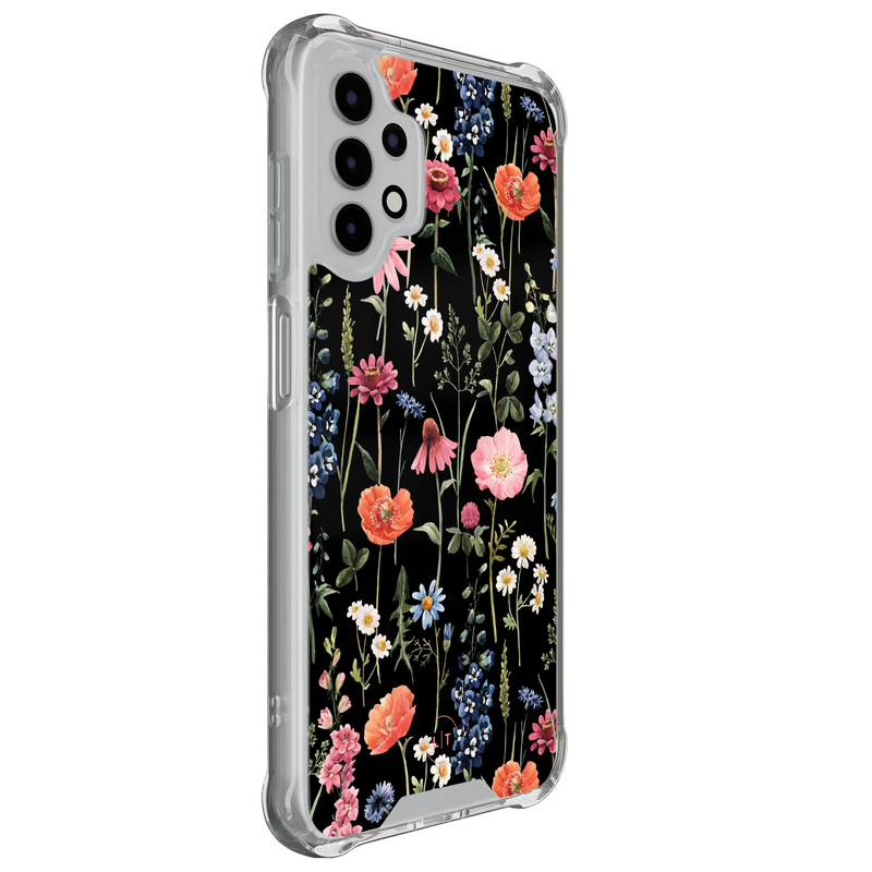 Leuke Telefoonhoesjes Samsung Galaxy A13 4G shockproof case - Dark flowers