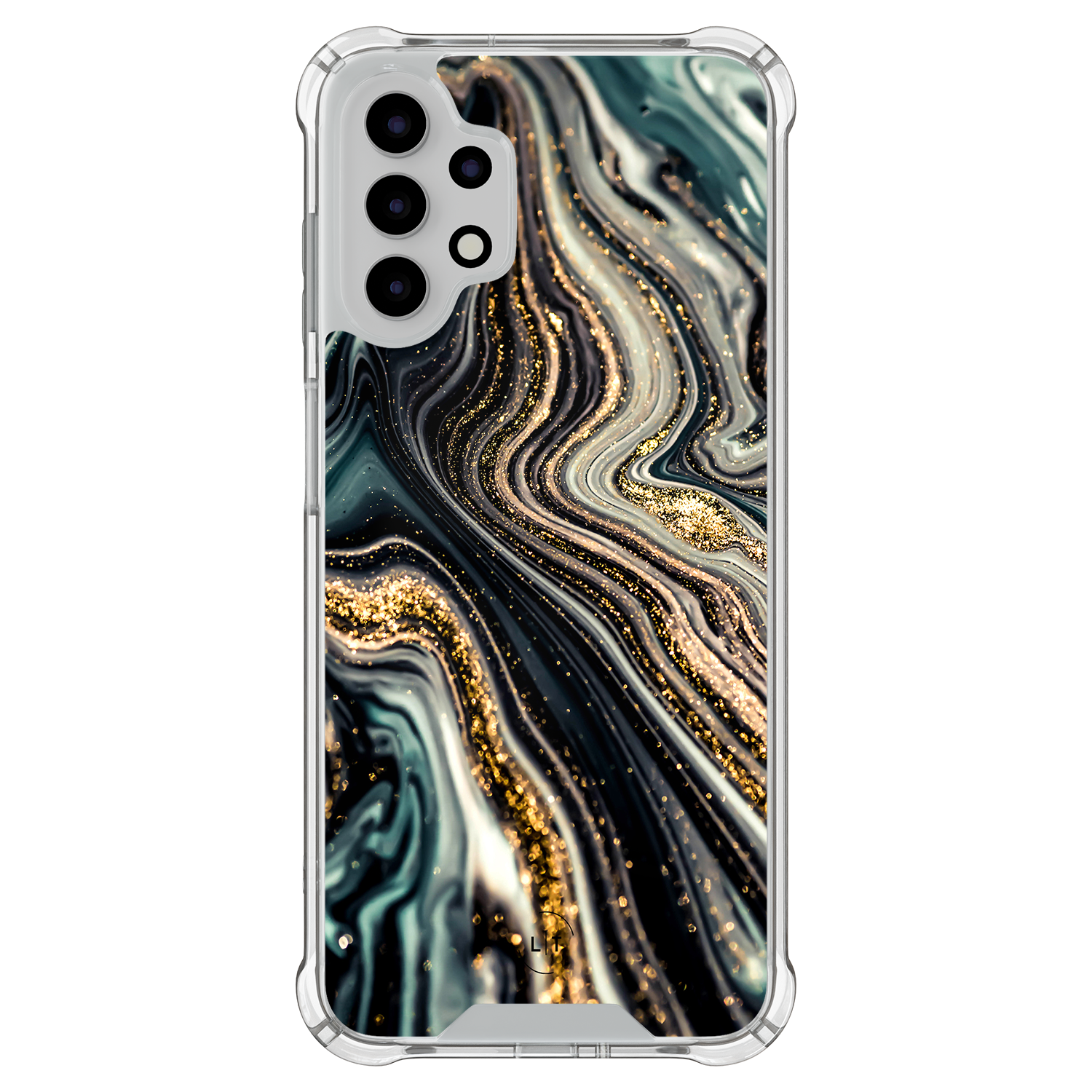 Leuke Telefoonhoesjes Samsung Galaxy A13 4G shockproof case - Marmer swirl
