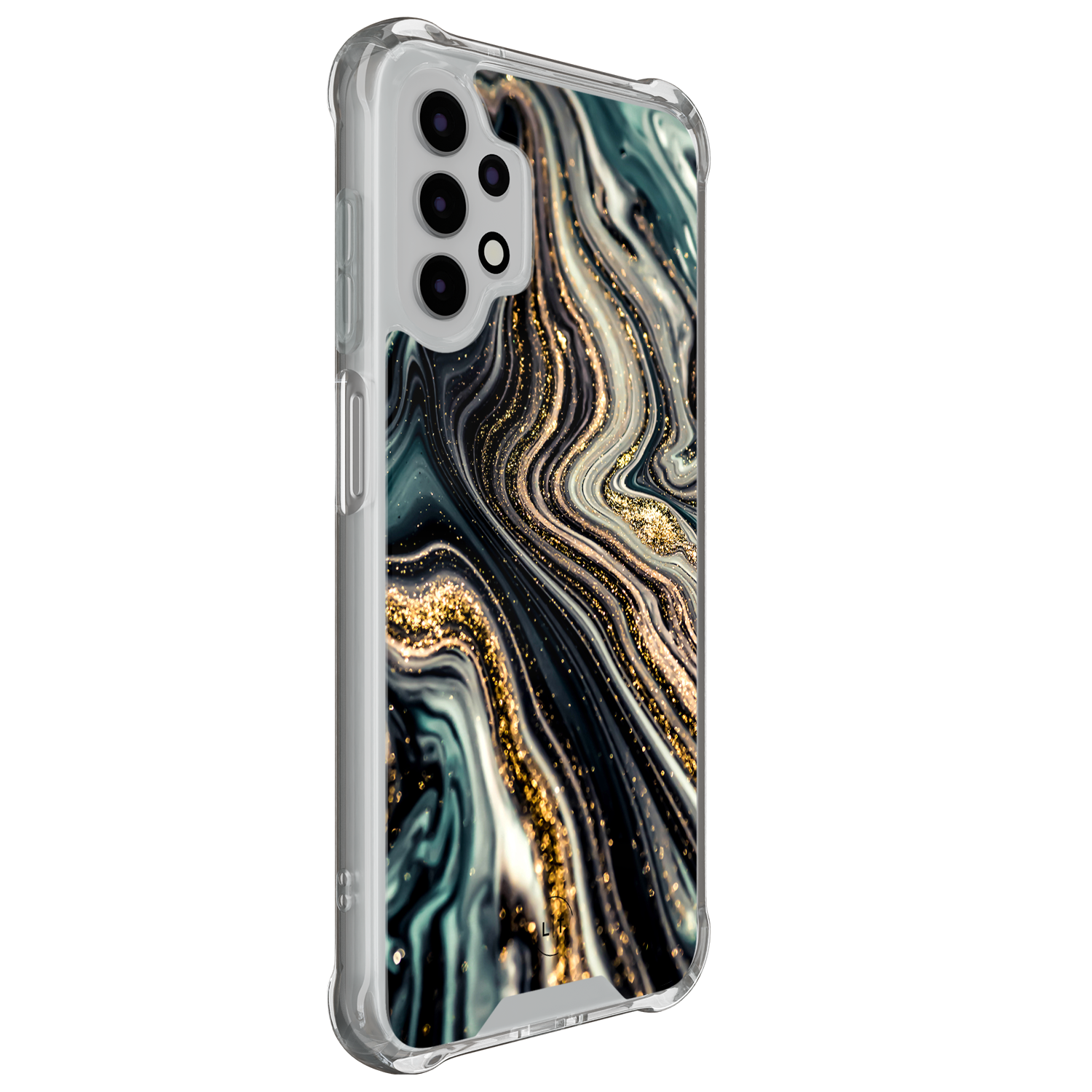 Leuke Telefoonhoesjes Samsung Galaxy A13 4G shockproof case - Marmer swirl