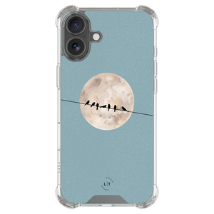 Leuke Telefoonhoesjes iPhone 17 shockproof case - Moon birds