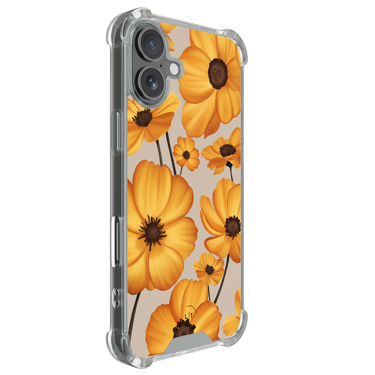 Leuke Telefoonhoesjes iPhone 17 shockproof case - Golden bloom