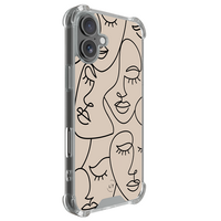 Leuke Telefoonhoesjes iPhone 17 shockproof case - Abstract faces