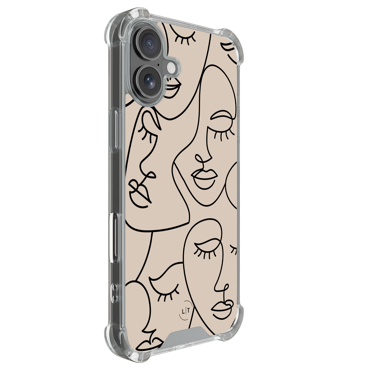 Leuke Telefoonhoesjes iPhone 17 shockproof case - Abstract faces