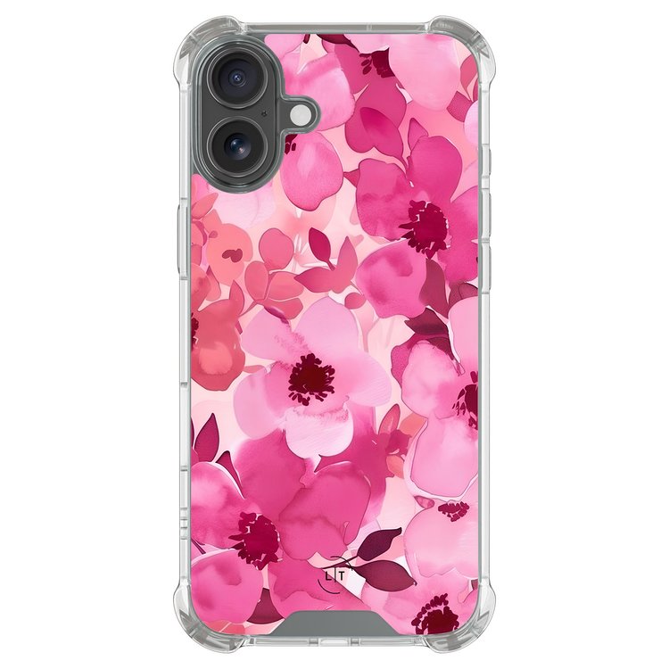 Leuke Telefoonhoesjes iPhone 17 shockproof case - Rosy garden