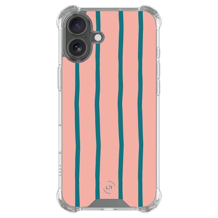 Leuke Telefoonhoesjes iPhone 17 shockproof case - Pink flow