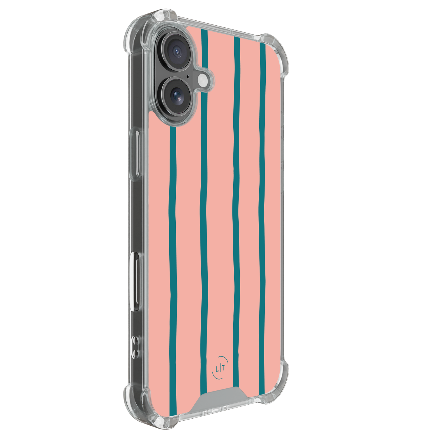 Leuke Telefoonhoesjes iPhone 17 shockproof case - Pink flow