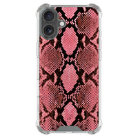 Leuke Telefoonhoesjes iPhone 17 shockproof case - Slangenprint roze