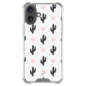 Leuke Telefoonhoesjes iPhone 17 shockproof case - Cactus love