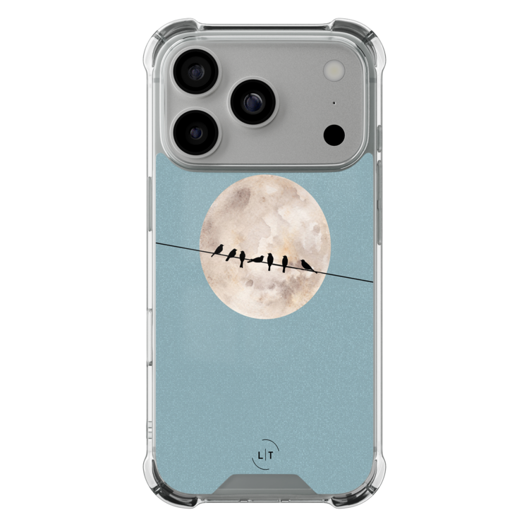 Leuke Telefoonhoesjes iPhone 17 Pro shockproof case - Moon birds