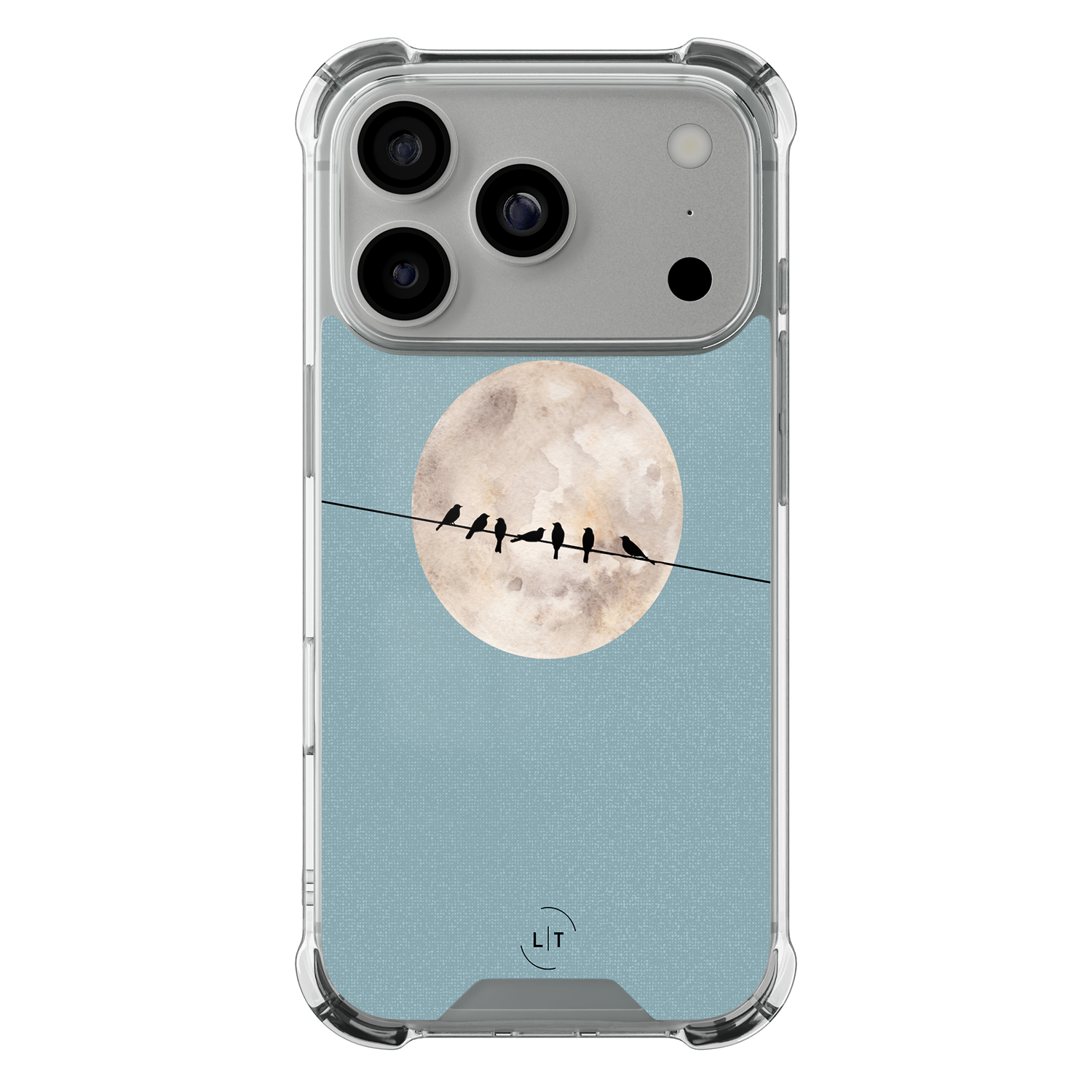 Leuke Telefoonhoesjes iPhone 17 Pro shockproof case - Moon birds
