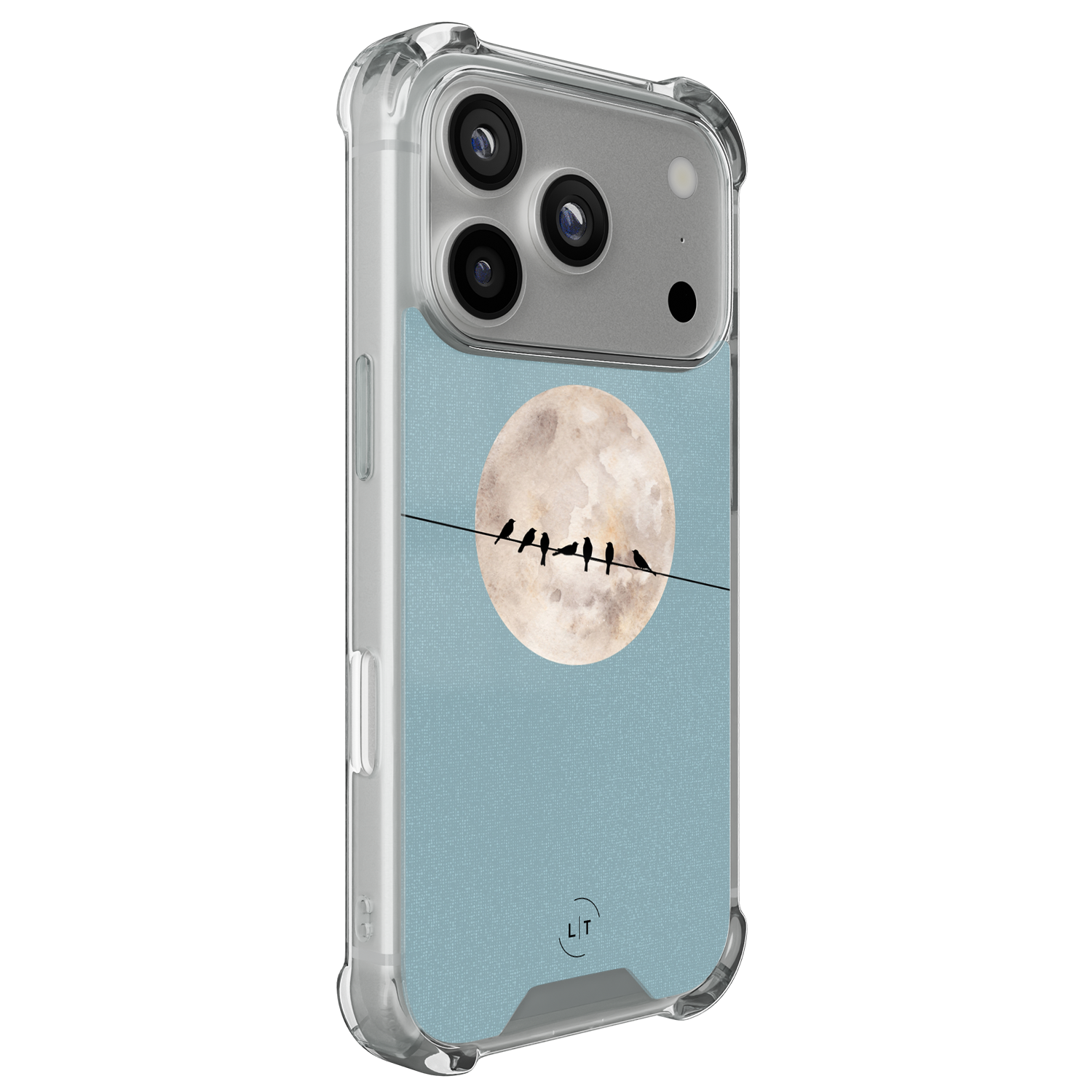 Leuke Telefoonhoesjes iPhone 17 Pro shockproof case - Moon birds