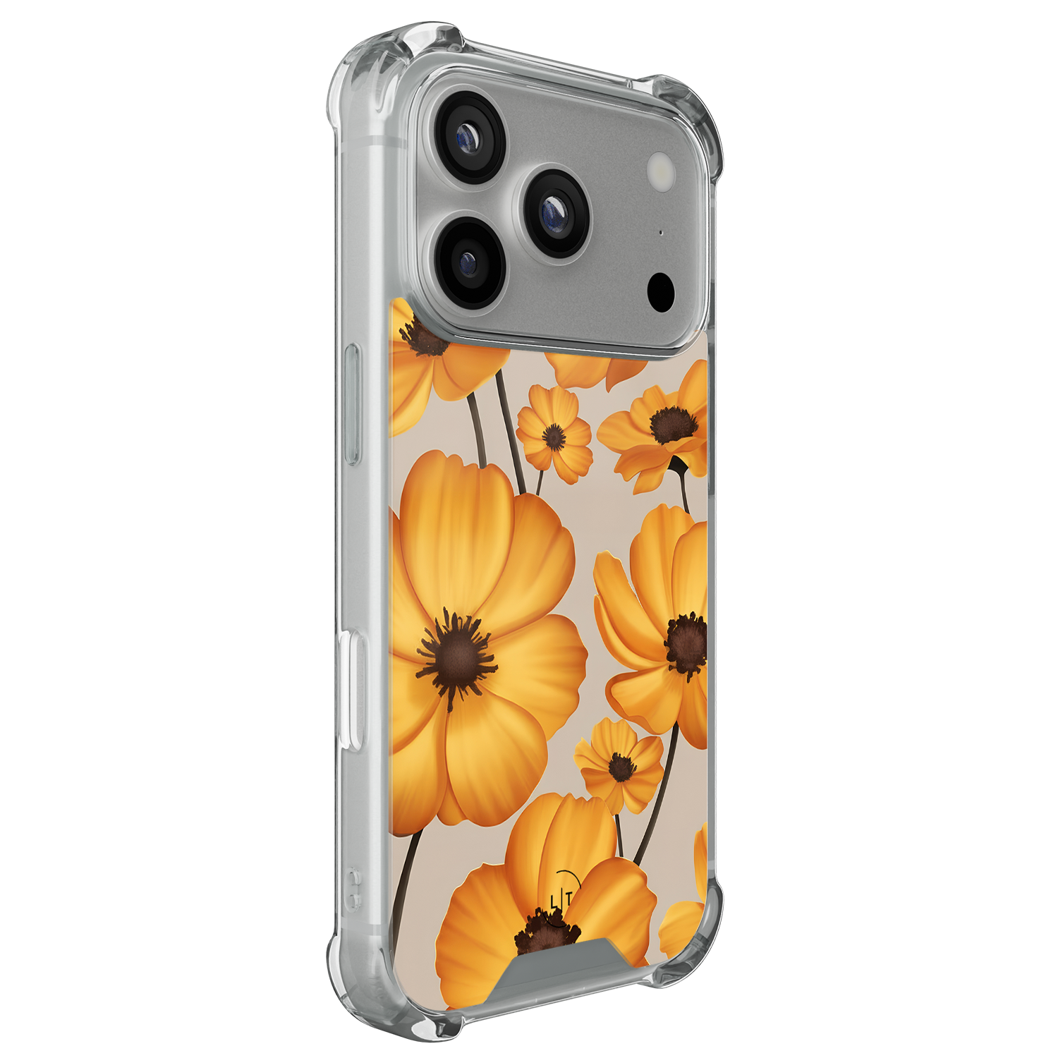 Leuke Telefoonhoesjes iPhone 17 Pro shockproof case - Golden bloom
