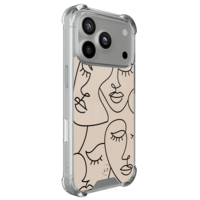 Leuke Telefoonhoesjes iPhone 17 Pro shockproof case - Abstract faces