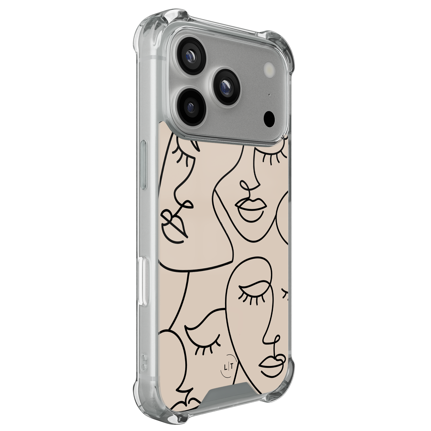 Leuke Telefoonhoesjes iPhone 17 Pro shockproof case - Abstract faces