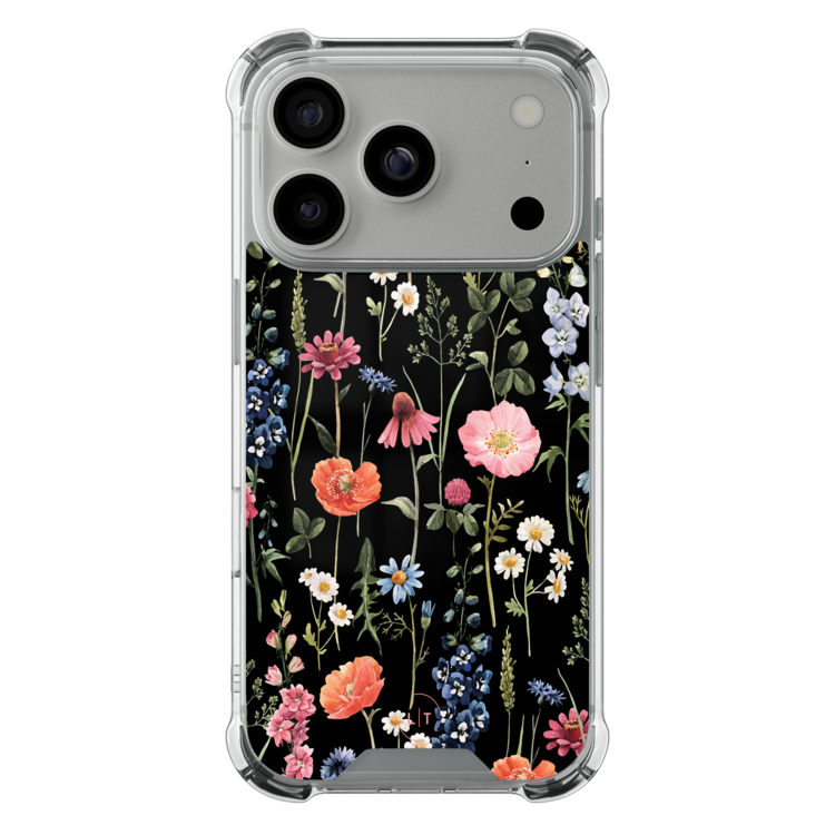 Leuke Telefoonhoesjes iPhone 17 Pro shockproof case - Dark flowers