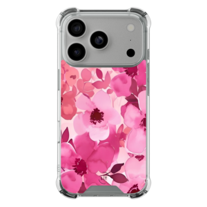 Leuke Telefoonhoesjes iPhone 17 Pro shockproof case - Rosy garden