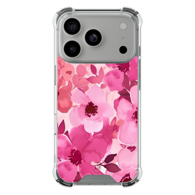 Leuke Telefoonhoesjes iPhone 17 Pro shockproof case - Rosy garden