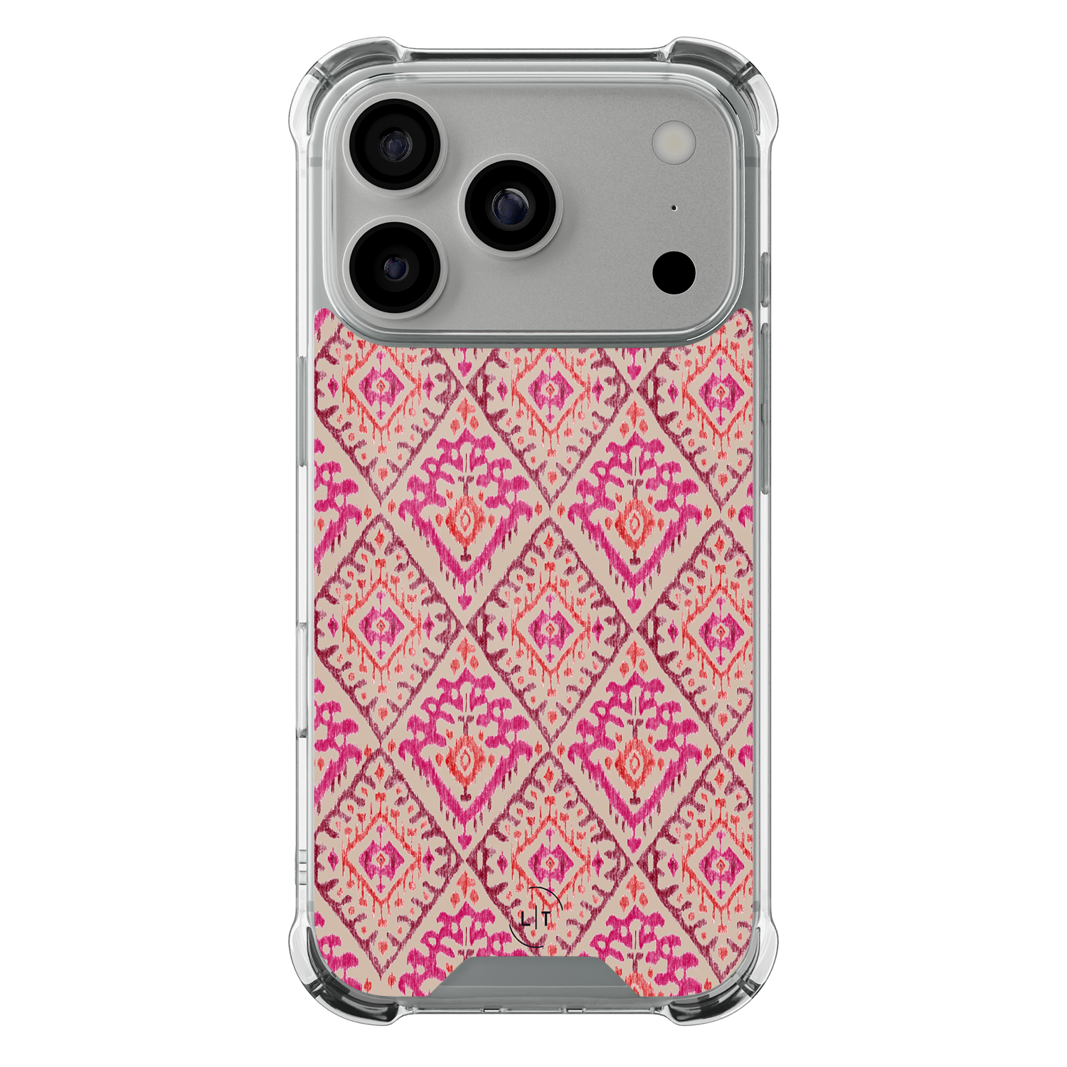 Leuke Telefoonhoesjes iPhone 17 Pro shockproof case - Ibiza art deco