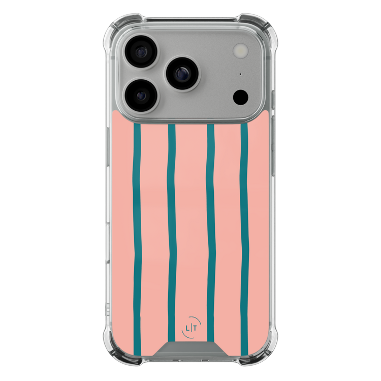 Leuke Telefoonhoesjes iPhone 17 Pro shockproof case - Pink flow