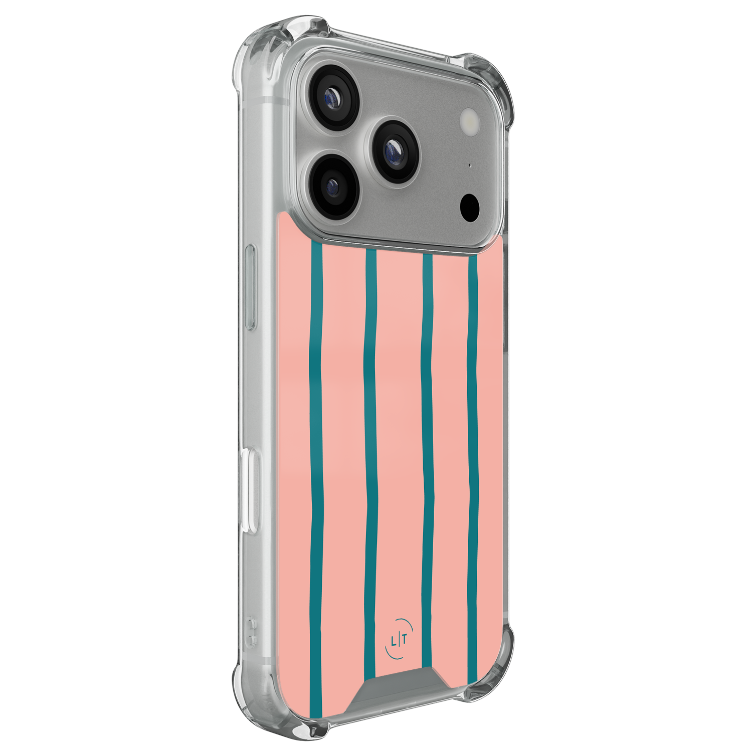 Leuke Telefoonhoesjes iPhone 17 Pro shockproof case - Pink flow