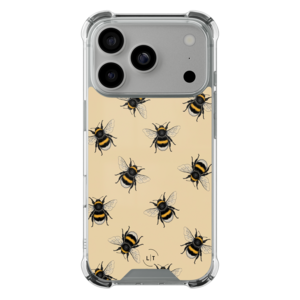 Leuke Telefoonhoesjes iPhone 17 Pro shockproof case - Bee happy