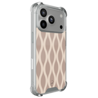 Leuke Telefoonhoesjes iPhone 17 Pro shockproof case - Abstract beige