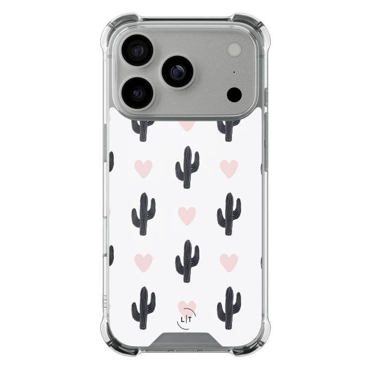 Leuke Telefoonhoesjes iPhone 17 Pro shockproof case - Cactus love