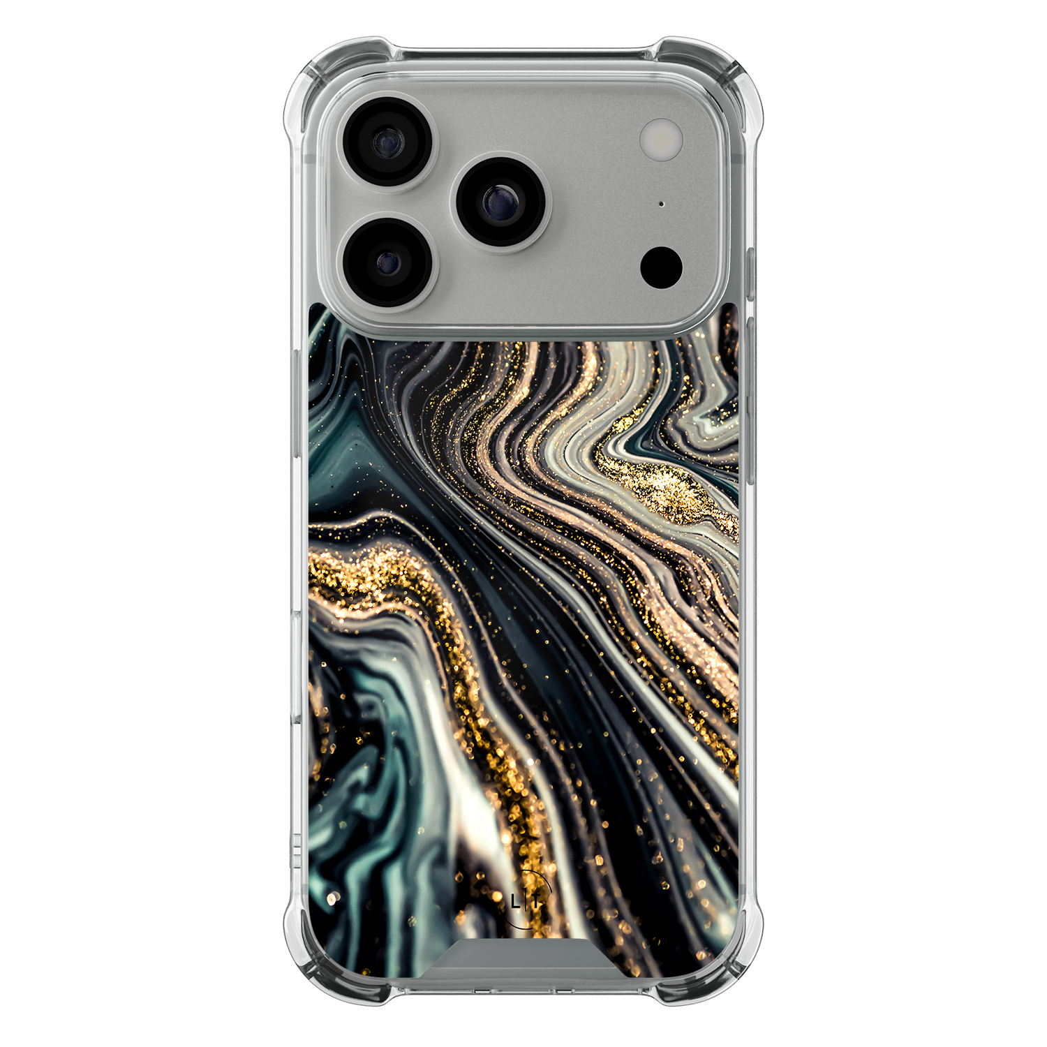Leuke Telefoonhoesjes iPhone 17 Pro shockproof case - Marmer swirl