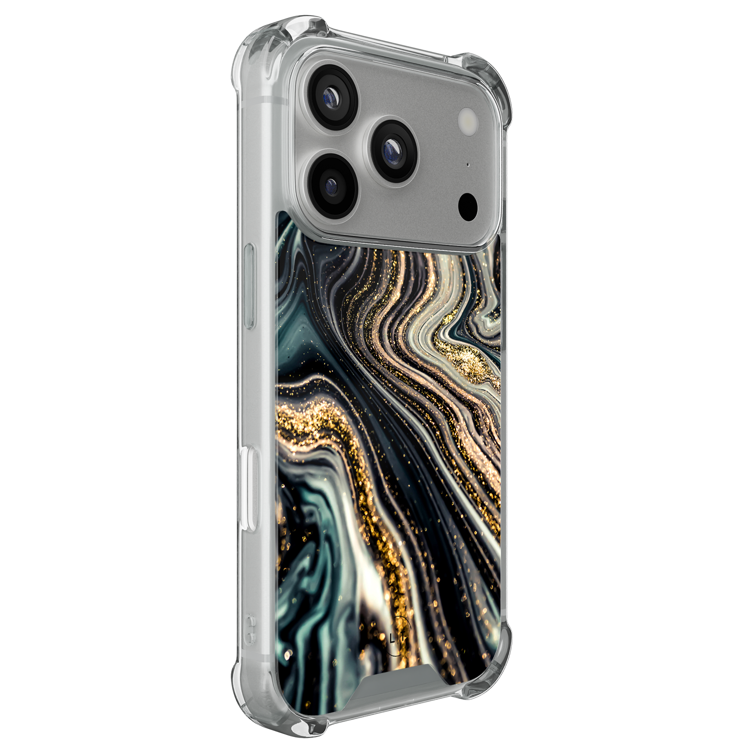 Leuke Telefoonhoesjes iPhone 17 Pro shockproof case - Marmer swirl