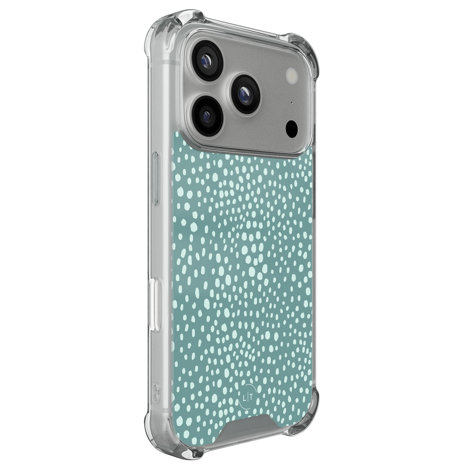 Leuke Telefoonhoesjes iPhone 17 Pro shockproof case - Blue dots