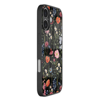 Leuke Telefoonhoesjes iPhone 17 hoesje glas - Dark flowers