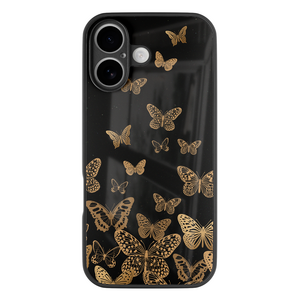 Leuke Telefoonhoesjes iPhone 17 hoesje glas - Vlinders