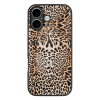 Leuke Telefoonhoesjes iPhone 17 hoesje glas - Luipaardprint