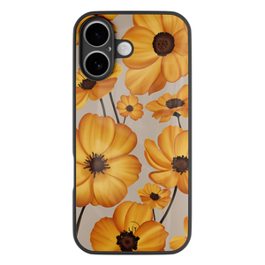 Leuke Telefoonhoesjes iPhone 17 hoesje glas - Golden bloom