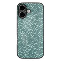 Leuke Telefoonhoesjes iPhone 17 hoesje glas - Blue dots