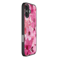 Leuke Telefoonhoesjes iPhone 17 hoesje glas - Rosy garden