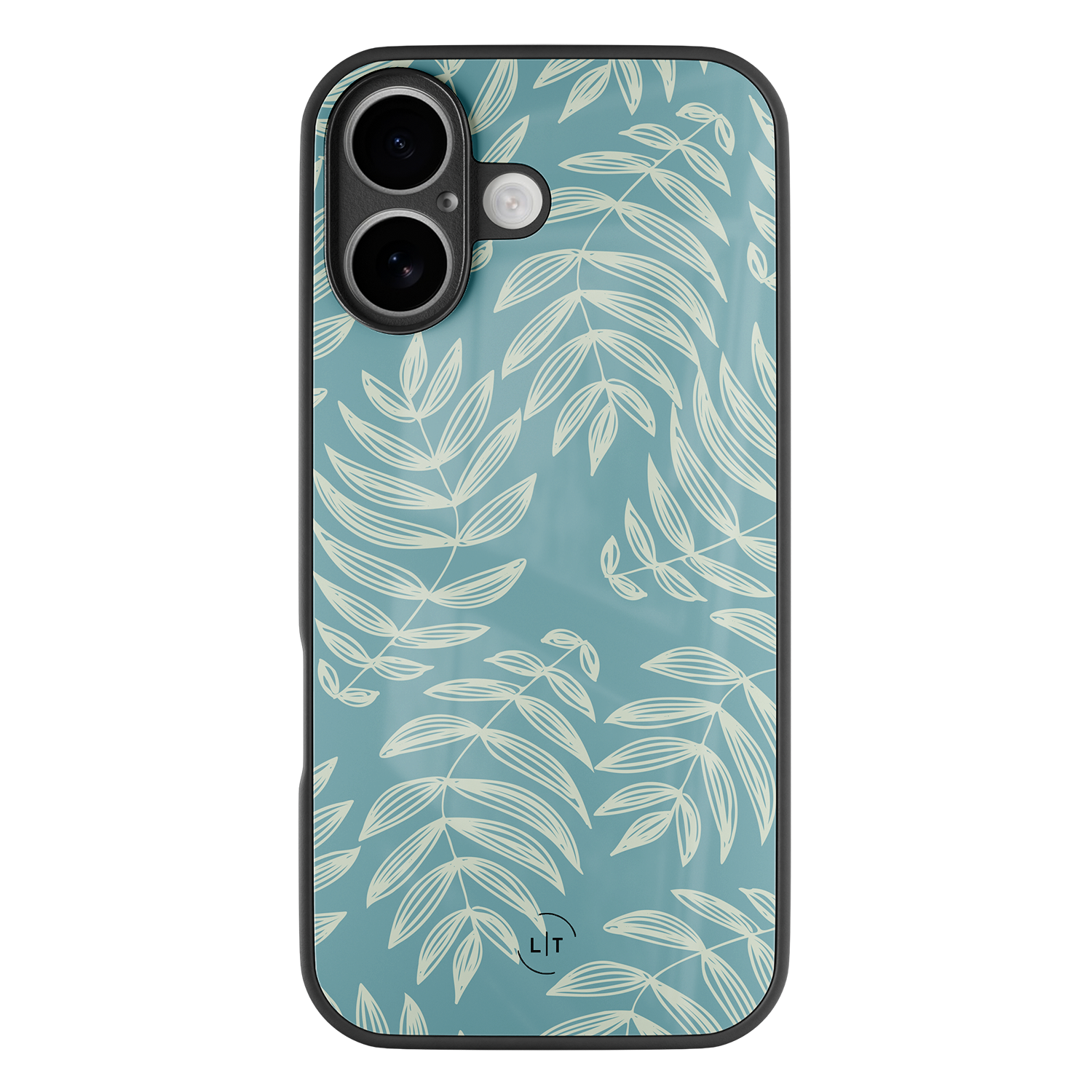 Leuke Telefoonhoesjes iPhone 17 hoesje glas - Pastel leaves