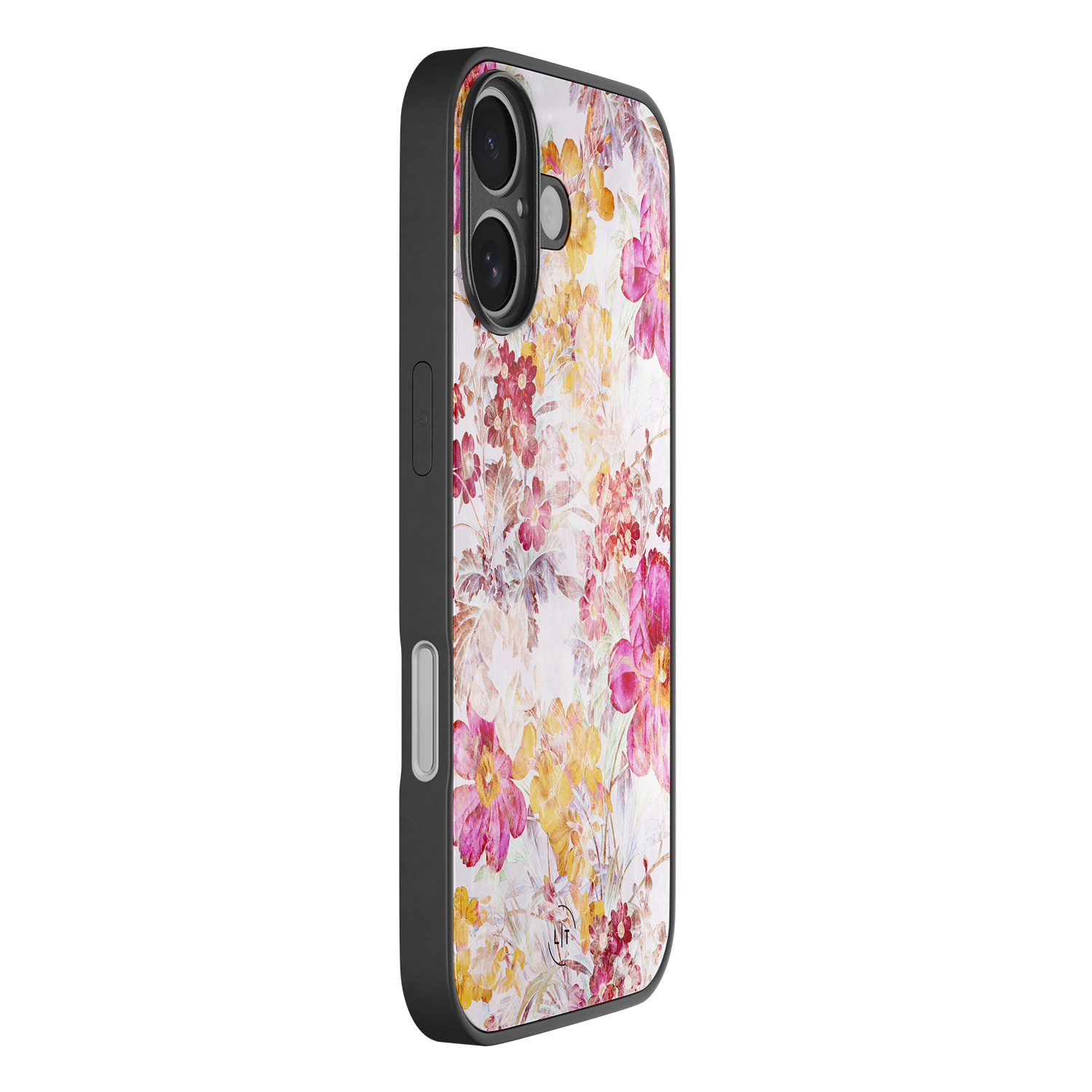 Leuke Telefoonhoesjes iPhone 17 hoesje glas - Pink blossom