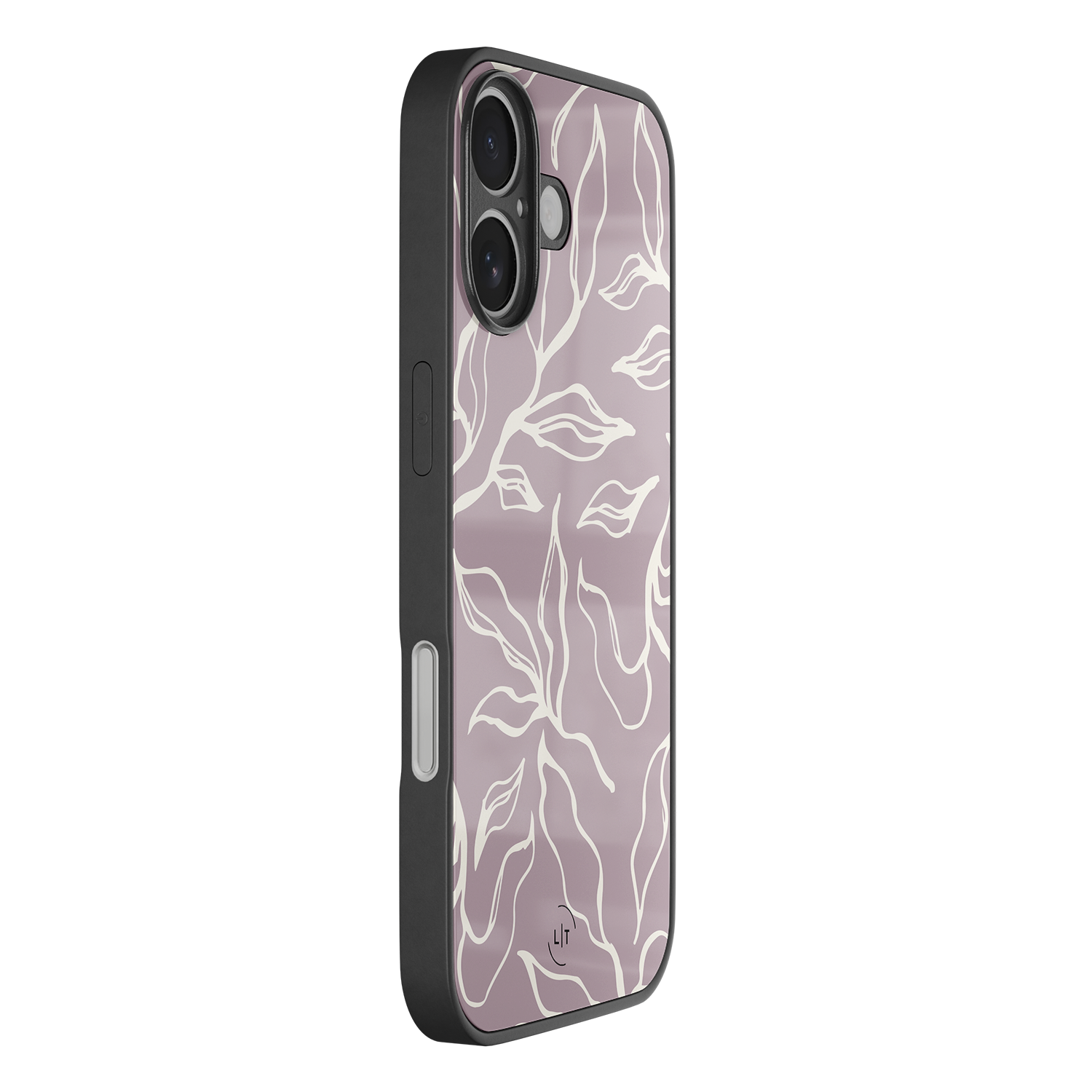 Leuke Telefoonhoesjes iPhone 17 hoesje glas - Lila leaves