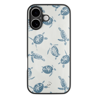 Leuke Telefoonhoesjes iPhone 17 hoesje glas - Sea turtles