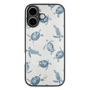 Leuke Telefoonhoesjes iPhone 17 hoesje glas - Sea turtles